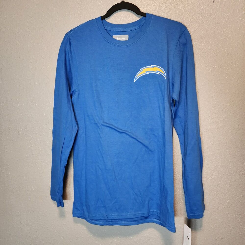 Los Angeles Chargers Blue Long Sleeve Shirt Small NFL Football Y2K Streetwear